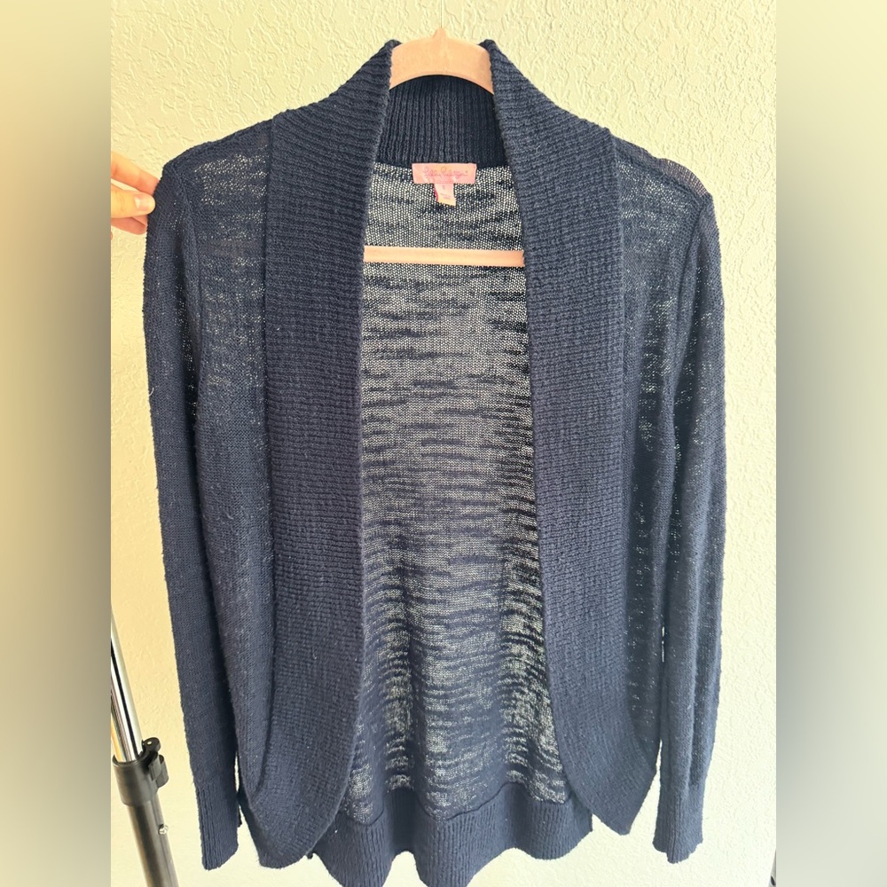 Lily Pulitzer Blue Cardigan Size Small
